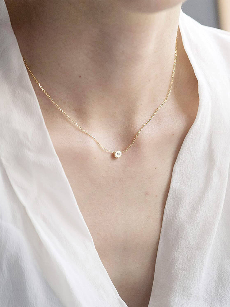 cute minimalist Dot Necklace