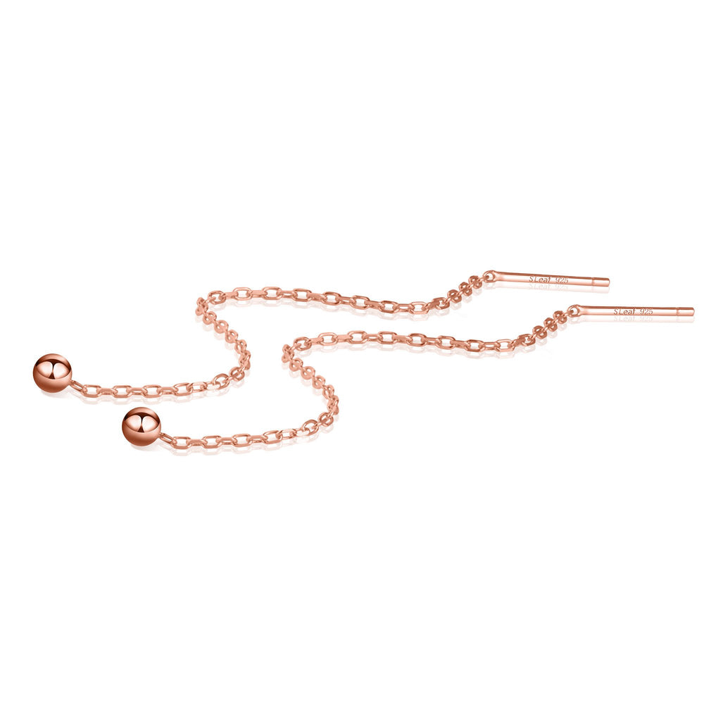 Tiny Ball Threader Earrings