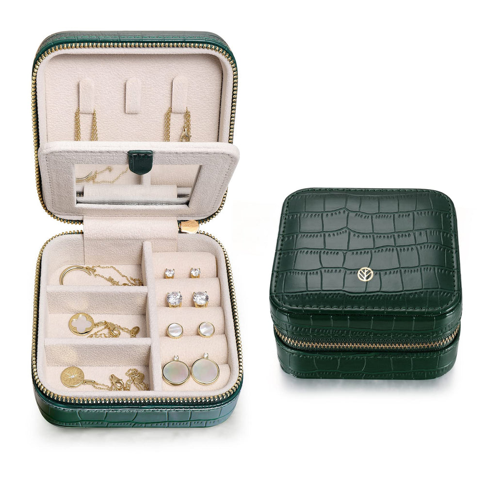 S.Leaf Travel Jewelry Organizer Boxes for Women Small Portable