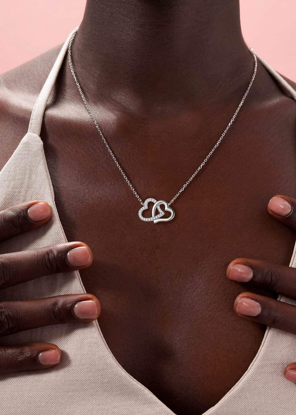 Double Love Heart Necklaces
