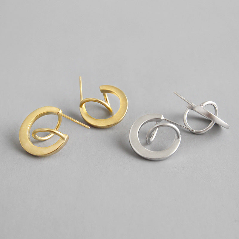 Planetary Trajectory Stud Earrings hoops gift for her
