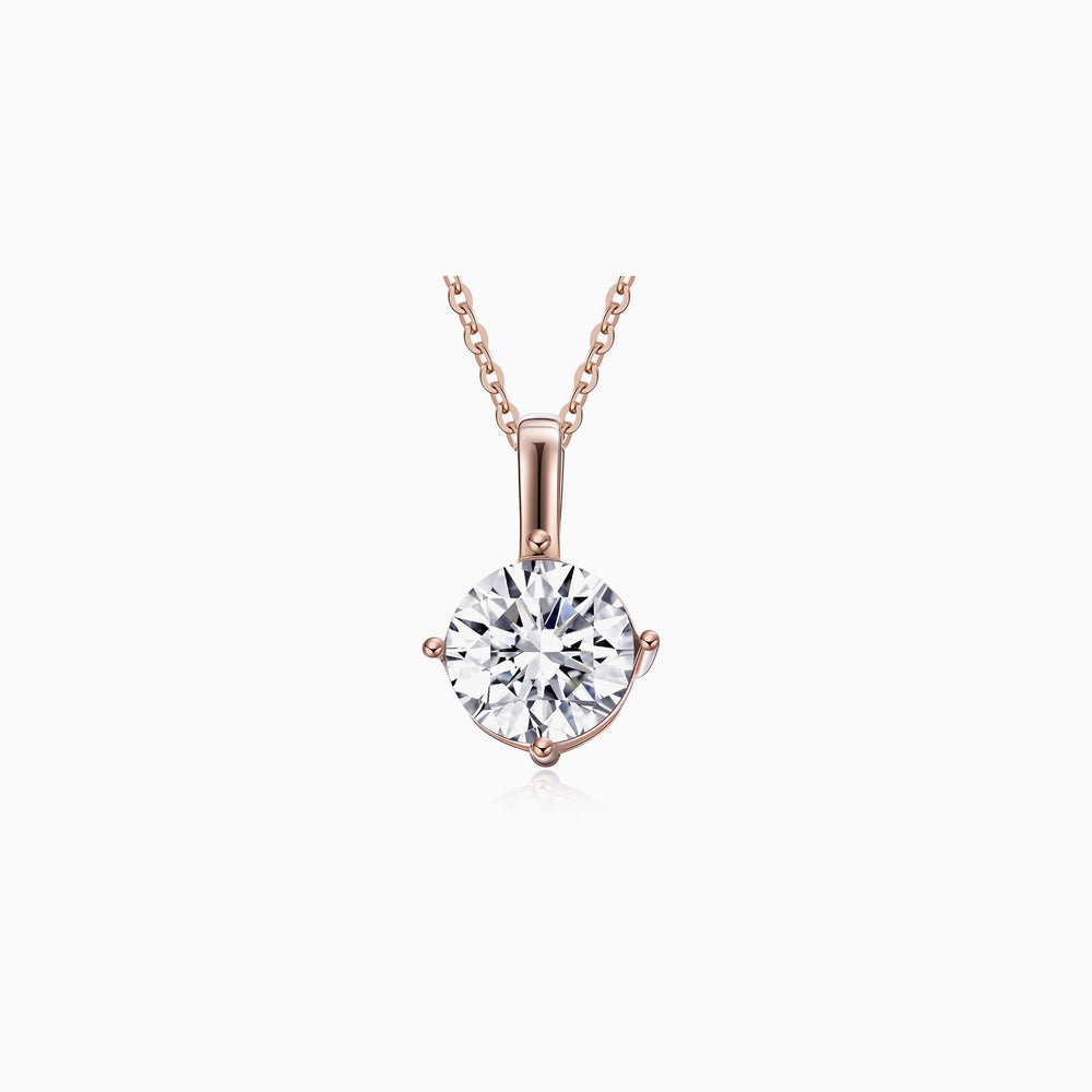 crystal Swarovski necklace rose gold gift for her