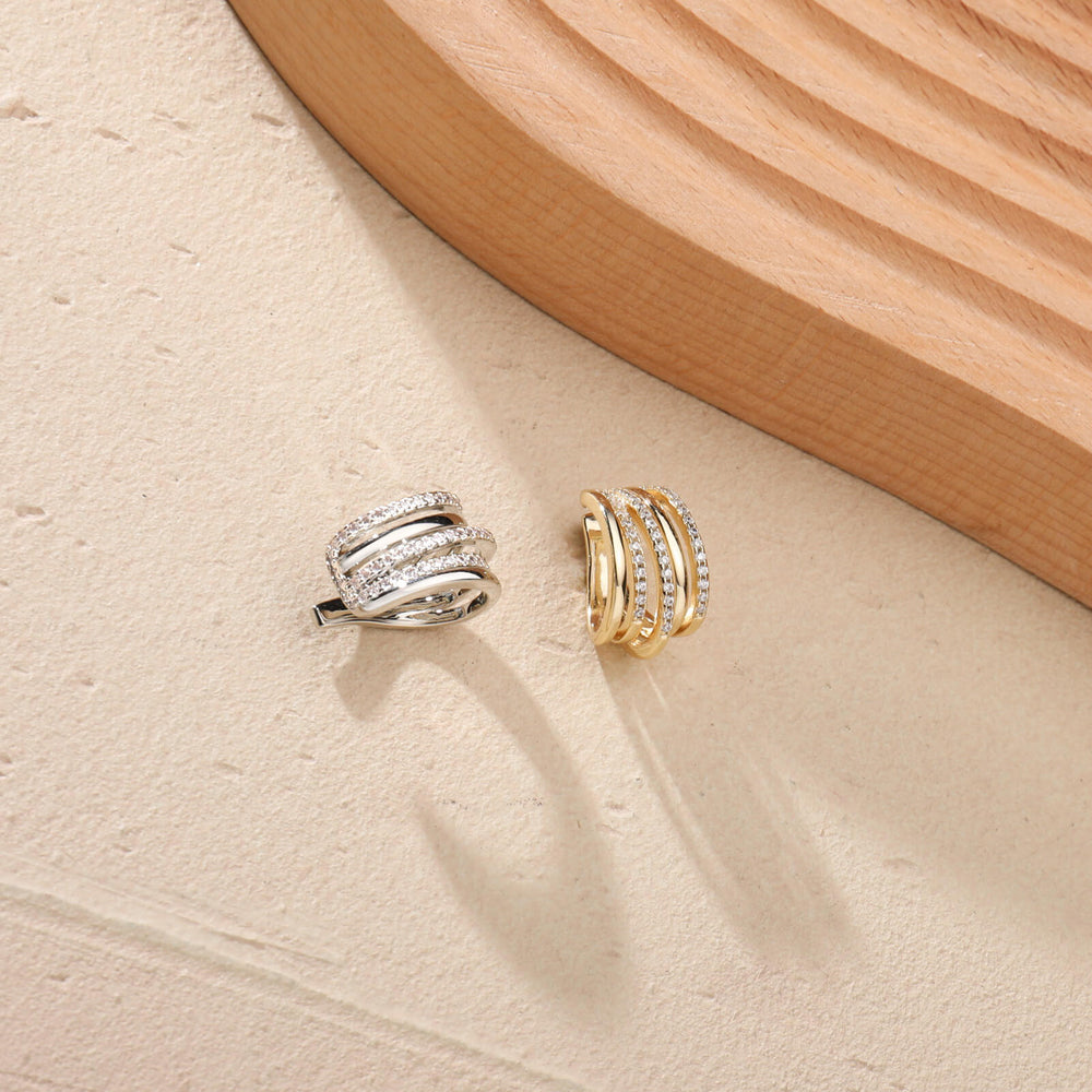 Single Layered Gold Ear Cuff Earring for Women Non Pierced Ear Conch Cuff Clip Earring Gold Cuff Earring