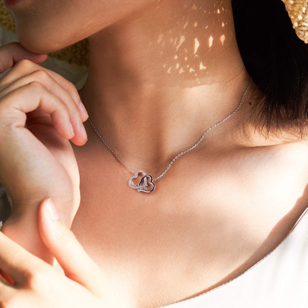 Swarovski heart necklace for women gift