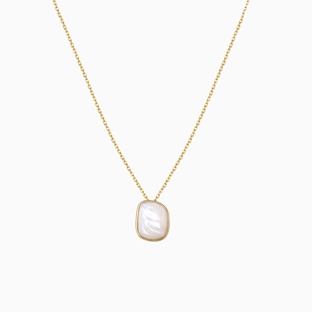 Mother Of Pearl Irregular Shape pendant Necklace