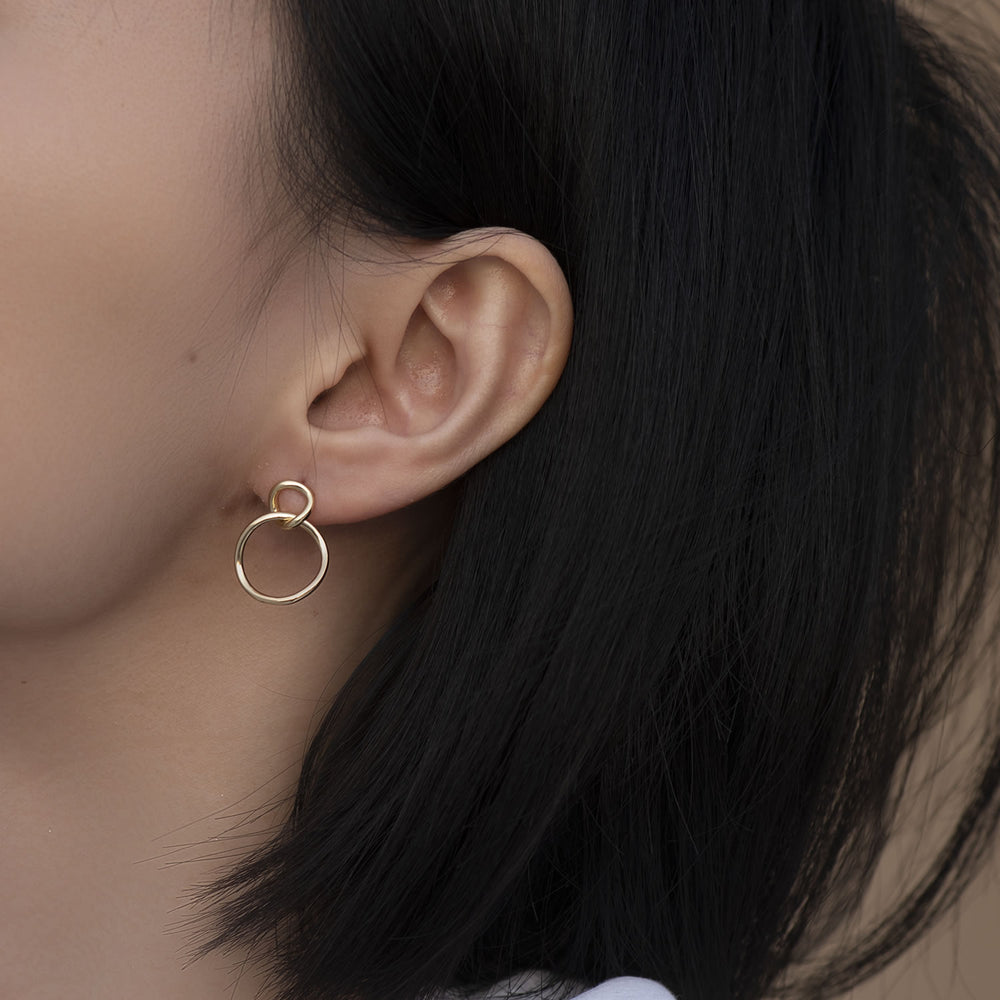 circle earrings gold earrings