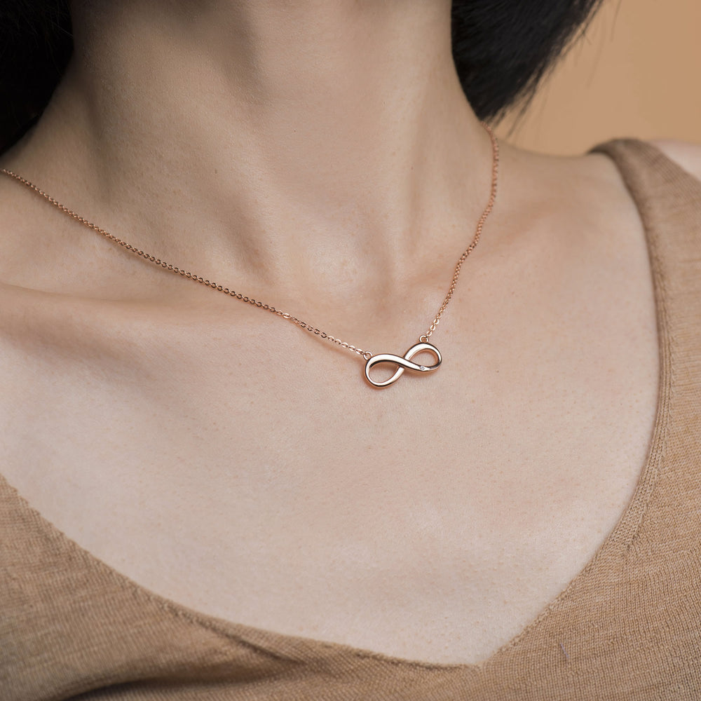 dainty simple Infinity pendant Necklace for women gift