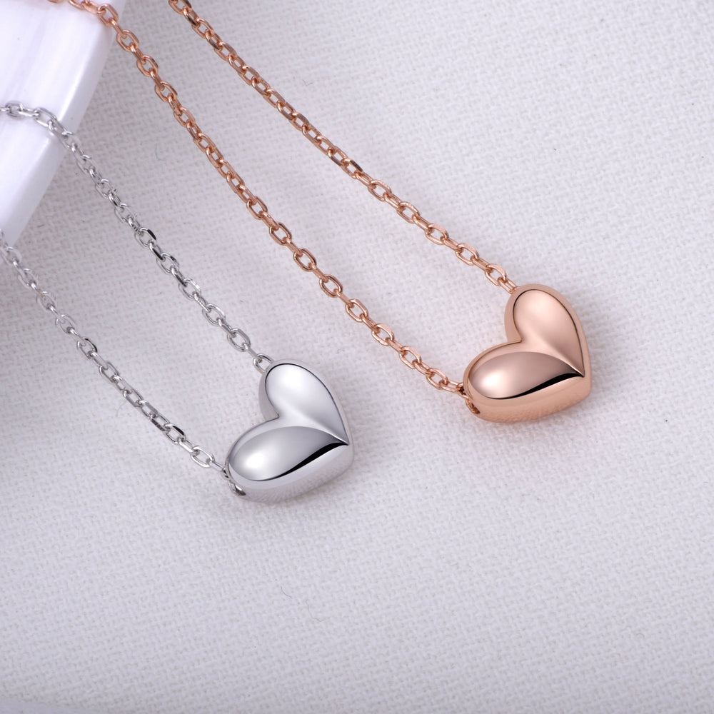 high shine Heart Necklace