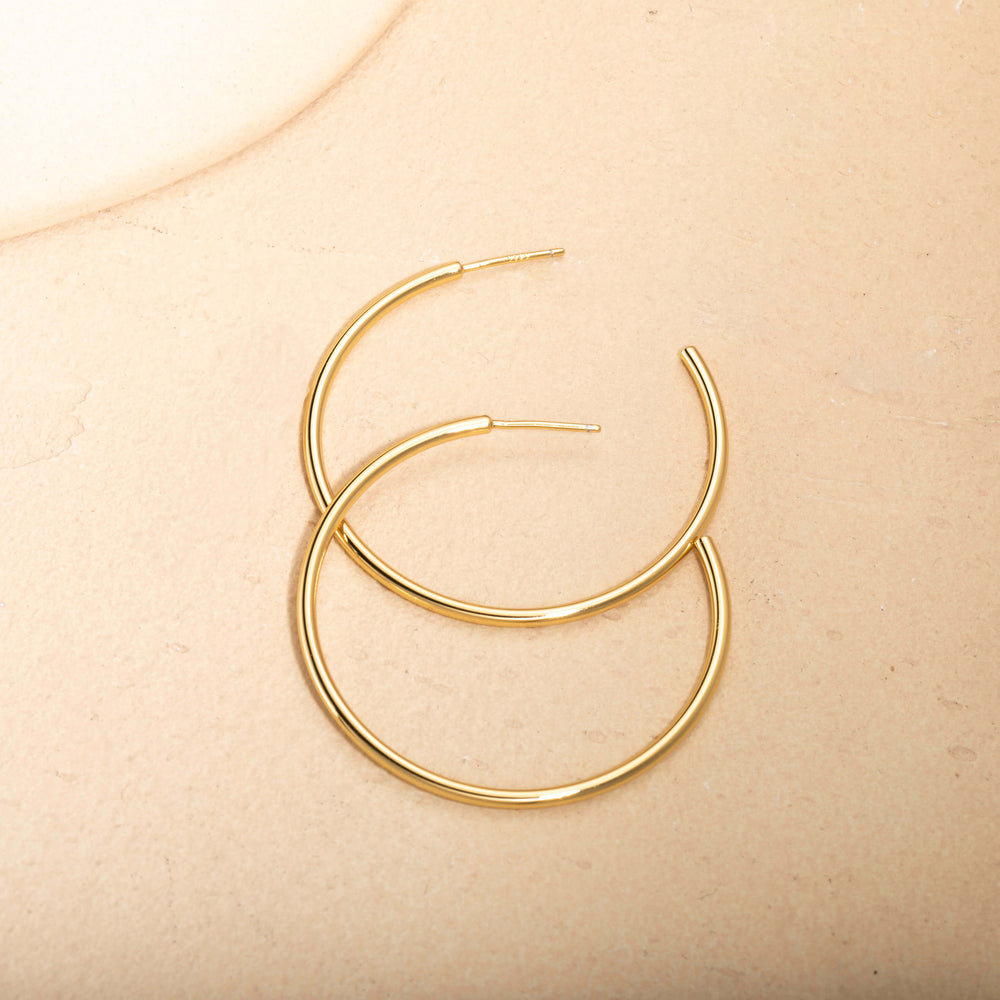 Classic Open Hoops Gold Hoop Earrings for Women Huggie Hoop Earrings
