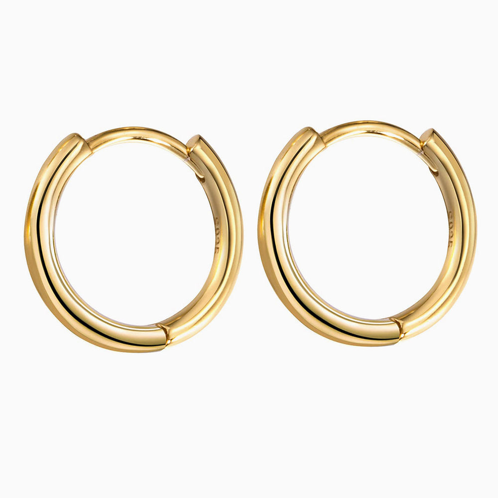 small huggie hoop earrings gold