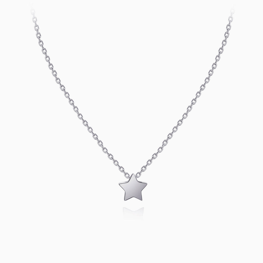 Tiny Star pendant Necklace sterling silver
