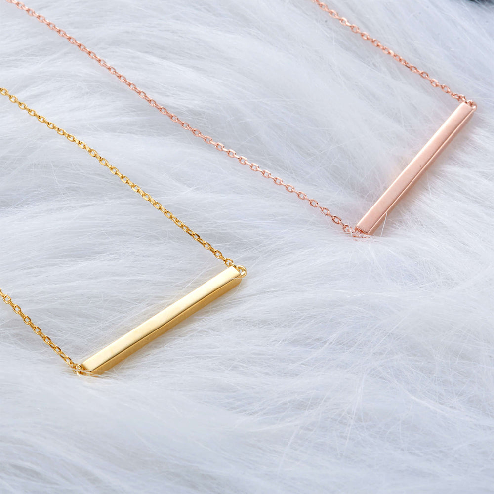 Minimalist Bar Necklace for everyday wear
