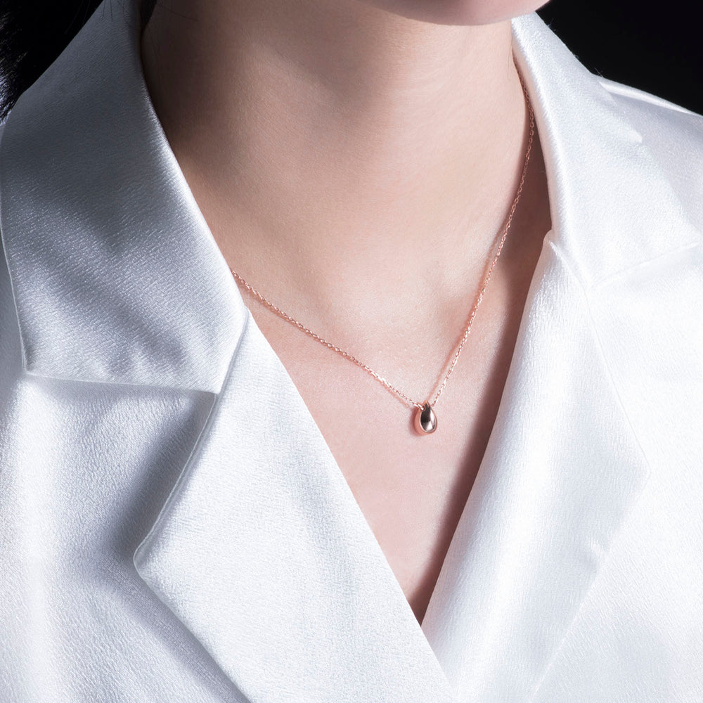 sterling silver teardrop necklace for women